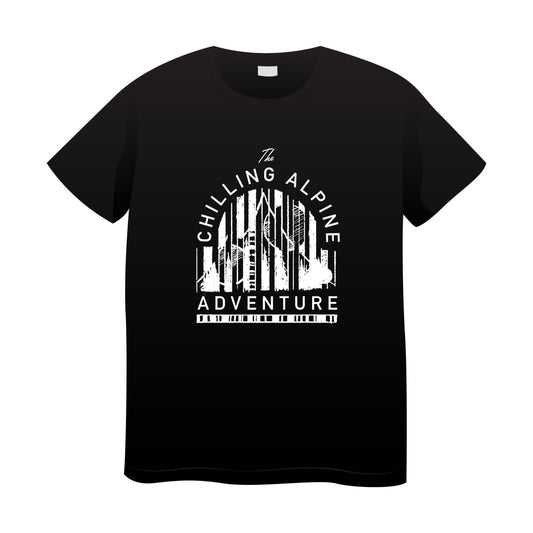 TCAA 'Abstract Alpine' T-Shirt (Black)
